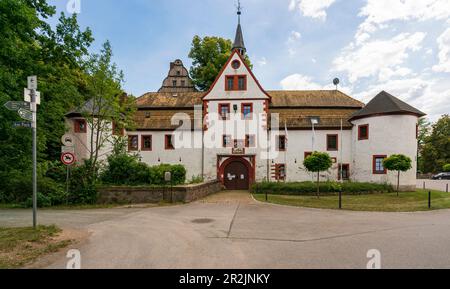 Windischleuba a amarré château à Windischleuba, Altenburger Land district, Thuringe, Allemagne Banque D'Images