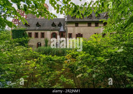 Windischleuba a amarré château à Windischleuba, Altenburger Land district, Thuringe, Allemagne Banque D'Images