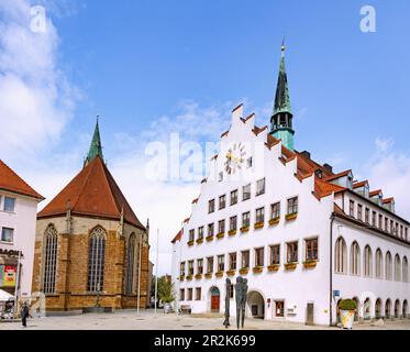 Neumarkt in der Oberpfalz, town hall, town hall square Banque D'Images