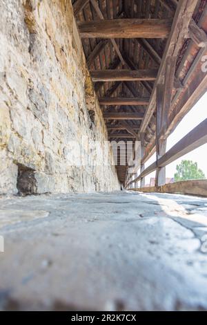 Rothenburg ob der Tauber, mur historique de la ville, tour de poudreuse Banque D'Images
