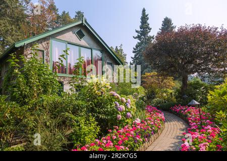 Victoria, les jardins Butchart, Organ Pavilion Banque D'Images