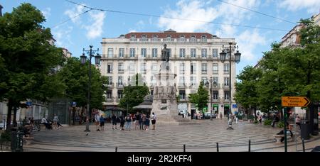 Largo de Camoes, Lisbonne, Portugal Banque D'Images