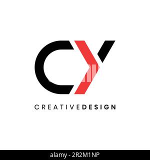 Design moderne et créatif avec logo CY, vecteur et concept flèche Illustration de Vecteur