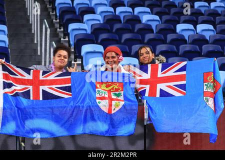 20th mai 2023 ; Allianz Stadium, Sydney, Nouvelle-Galles du Sud, Australie : Super Rugby Pacific, Nouvelle-Galles du Sud Waratahs versus Fijian Drua ; Fijian Drua fans crédit : action plus Sports Images/Alamy Live News Banque D'Images