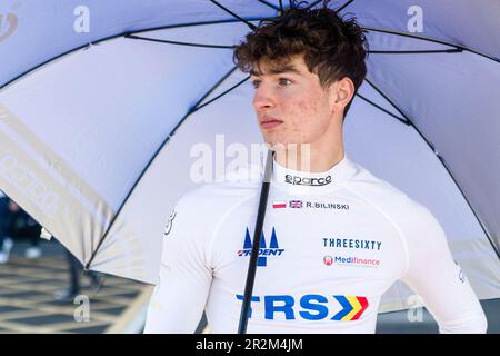 20th mai 2023; circuit de Barcelone-Catalunya, Barcelone, Catalogne, Espagne: 6 heures de Barcelone, jour 1; Roman Bilinski (POL) du Trident Formula Regional European Championship par Alpine au paddock Banque D'Images