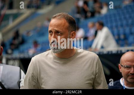 20 mai 2023, stade PreZero, Sinsheim, GER, 1st FBL, TSG 1899 Hoffenheim vs 1st Union Berlin, DFL les règlements interdisent toute utilisation de photographies comme séquences d'images et/ou quasi-vidéo. Dans l'entraîneur de photo Pellegrino Matarazzo (Hoffenheim) Banque D'Images