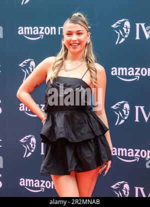 Caity baser vu assister à l'Ivor 2023 au Grosvenor House Hotel à Londres. (Photo de Brett Cove / SOPA Images / Sipa USA) Banque D'Images