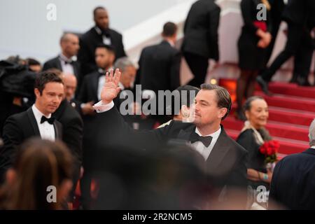 Cannes, Cannes, France. 20th mai 2023. L'acteur LEONARDO DICAPRIO participe à la projection et à l'épreuve du tapis rouge du film « les meurtriers de la Lune des fleurs », réalisé par Martin Scorsese, qui sera présenté hors compétition, lors du festival annuel de Cannes 76th au Palais des Festivals sur 20 mai 2023 à Cannes, en France. (Credit image: © Alexandra Fechete/ZUMA Press Wire) USAGE ÉDITORIAL SEULEMENT! Non destiné À un usage commercial ! Banque D'Images