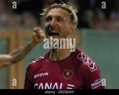 Stade Oreste Granillo, Reggio Calabria, Italie, 19 mai 2023, Di Chiara Gianluca Reggina portrait pendant Reggina 1914 vs Ascoli Calcio - Italien SO Banque D'Images