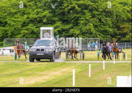 Dunmanway, West Cork, Irlande. 20th mai 2023. La première course de harnais de la saison a eu lieu aujourd'hui sur le circuit de Ballabuuidhe à Dunmanway avec une carte de course 7. Les débuts de la course ont été très mouvementé. Crédit : AG News/Alay Live News Banque D'Images