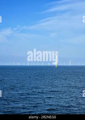 Parc éolien offshore Pays-Bas Mer du Nord. Hollandse Kust Zuid (HKZ) Banque D'Images