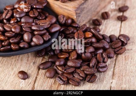 Café sur grunge background Banque D'Images