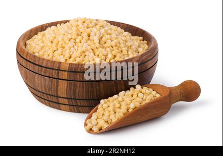 Matières couscous isolé sur fond blanc Banque D'Images