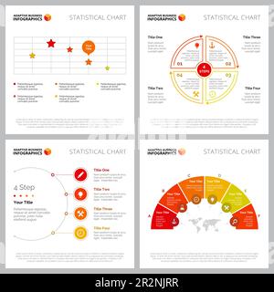 Ensemble d'infographies créatives pour le concept de gestion ou d'analyse Illustration de Vecteur