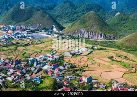 Quan Ba porte du ciel dans la province de Ha Giang, Vietnam Banque D'Images