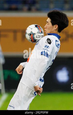 Gand, Belgique. 20th mai 2023. Hyunseok Hong de Gent photographié en action lors d'un match de football entre KAA Gent et cercle Brugge, samedi 20 mai 2023 à Bruges, le 4 (sur 6) des matchs européens de la première division du championnat belge de Jupiler Pro League. BELGA PHOTO KURT DESPLENTER crédit: Belga News Agency/Alay Live News Banque D'Images