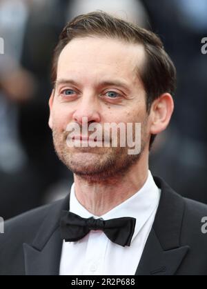 Cannes, France. 20th mai 2023. L'acteur américain Tobey Maguire assiste à la première de Killers of the Flower Moon au Festival de Cannes 76th au Palais des Festivals de Cannes, en France, samedi, 20 mai 2023. Photo de Rune Hellestad/ Credit: UPI/Alay Live News Banque D'Images