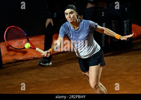 Rome, Italie. 20th mai 2023. Anhelina Kalinina d'Ukraine en action son match contre Elena Rybakina du Kazakhstan au tournoi de tennis Internazionali BNL d'Italia à Foro Italico à Rome, Italie sur 20 mai 2023. Credit: Insidefoto di andrea staccioli/Alamy Live News Banque D'Images