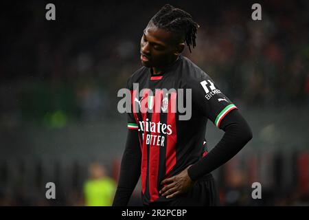 Rafael Leao de l'AC Milan semble abattu et réagit pendant le match de football de la série A AC Milan contre Sampdoria au stade San Siro à Milan, Italie sur 20 mai 2023 Credit: Piero Cruciatti/Alay Live News Banque D'Images