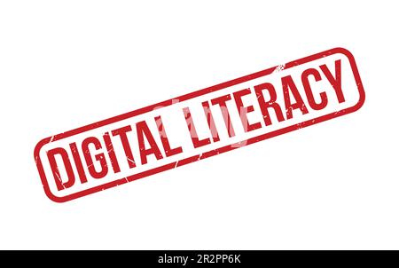 Digital Literacy Rubber Stamp Seal Vector Illustration de Vecteur