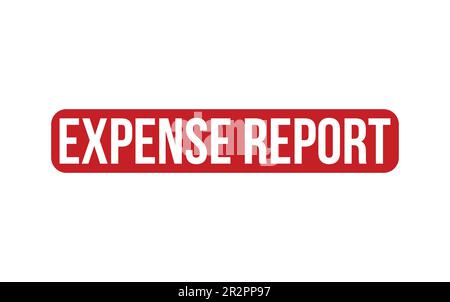 Rapport de dépenses caoutchouc cachet vecteur Illustration de Vecteur