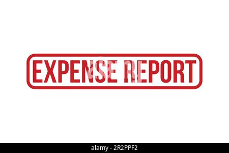 Rapport de dépenses caoutchouc cachet vecteur Illustration de Vecteur