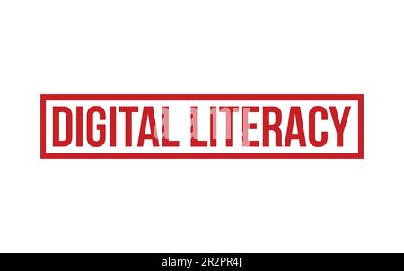 Digital Literacy Rubber Stamp Seal Vector Illustration de Vecteur