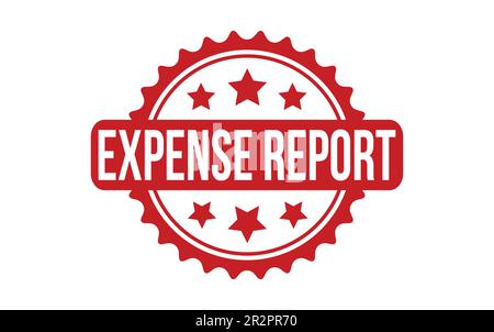 Rapport de dépenses caoutchouc cachet vecteur Illustration de Vecteur