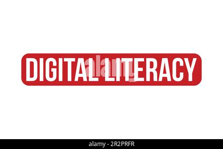 Digital Literacy Rubber Stamp Seal Vector Illustration de Vecteur