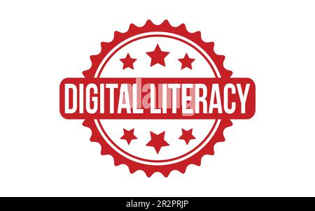 Digital Literacy Rubber Stamp Seal Vector Illustration de Vecteur