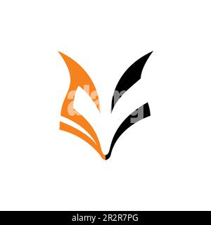 Logo SF Fox Design unique Illustration de Vecteur