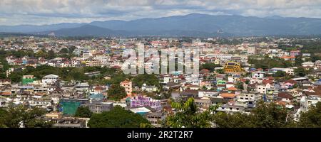 Tachileik au Myanmar de Mae Sai, Thaïlande. Banque D'Images