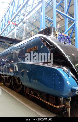 The Mallard, Musée national des chemins de fer, York, Angleterre Banque D'Images