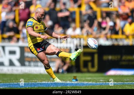 Castleford, Angleterre - 21st mai 2023 - Paul McShane de Castleford Tigers démarre. Coupe du défi Betfred de la Ligue de rugby, Castleford Tigers vs Hull FC au stade de la mend-A-loose, Castleford, Royaume-Uni Credit: Dean Williams/Alay Live News Banque D'Images