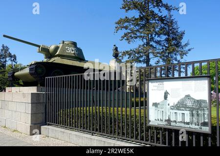 Mémorial de guerre soviétique à Berlin Tiergarten, 9th mai 2023, Allemagne Banque D'Images