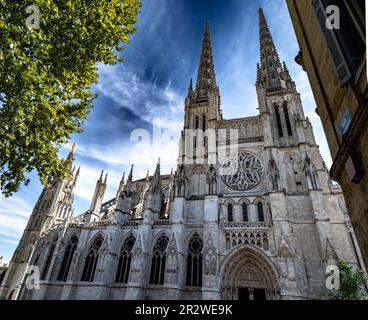 Cathédrale Saint-André dans la ville de Bordeaux en France Banque D'Images