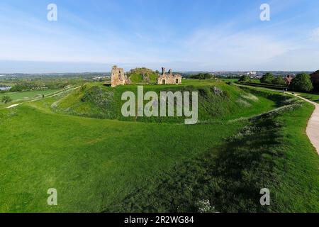 Château de Sandal près de Wakefield, West Yorkshire, Royaume-Uni Banque D'Images