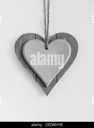 Maison, maison douce panneau en bois Banque D'Images