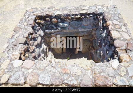 Les ruines de Zapotec anciennes de Yagul, Oaxaca, qui abrite des ruines bien conservées et des vues magnifiques Banque D'Images