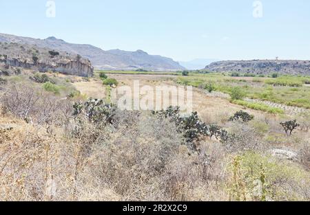 Les ruines de Zapotec anciennes de Yagul, Oaxaca, qui abrite des ruines bien conservées et des vues magnifiques Banque D'Images