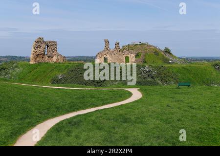 Château de Sandal près de Wakefield, West Yorkshire, Royaume-Uni Banque D'Images