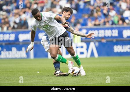 05.21.23 Oviedo, Asturies, nord de l'Espagne. Football; Real Oviedo - Racing Club de la ligue SmartBank, league2, match 41, au nouveau Carlos Tartiere. Crédit.: Aurelio Flórez/Alay Banque D'Images