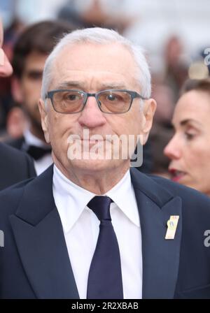 Cannes, France. 21st mai 2023. Robert de Niro assiste au tapis rouge « les meurtriers de la Lune des fleurs » lors du festival annuel de Cannes 76th au Palais des Festivals sur 20 mai 2023 à Cannes, France. Photo: DGP/imageSPACE/MediaPunch crédit: MediaPunch Inc/Alamy Live News Banque D'Images