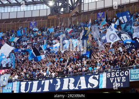 Naples, Italie. 21st mai 2023. Naples, Italie, 21 mai 2023 supporters de la SSC Napoli pendant la série Un match entre la SSC Napoli et le FC Internazionale Milano au stade Diego Armando Maradona à Naples, Italie. (Foto Mosca/SPP) crédit: SPP Sport Press photo. /Alamy Live News Banque D'Images