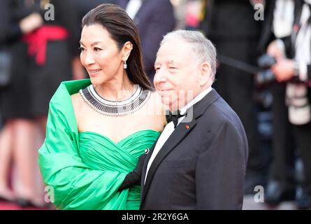 Cannes, Cannes, France. 21st mai 2023. L'actrice MICHELLE YEOH participe à la projection et à la compétition de tapis rouge du film 'firebrand', réalisé par Karim AÃ¯nouz, en compétition, lors du festival annuel de Cannes 76th au Palais des Festivals sur 21 mai 2023 à Cannes, en France. (Credit image: © Alexandra Fechete/ZUMA Press Wire) USAGE ÉDITORIAL SEULEMENT! Non destiné À un usage commercial ! Banque D'Images