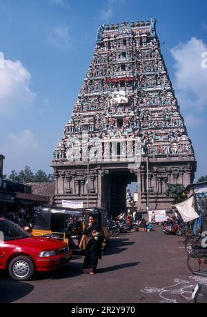 Kapaleeswalar temple à Mylapore, Chennai, Tamil Nadu, Inde, Asie Banque D'Images