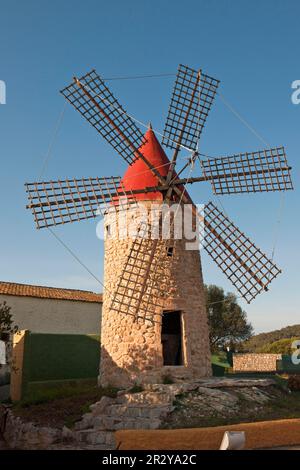 Moulin à vent traditionnel, Majorque, Espagne, Iles Baléares Banque D'Images