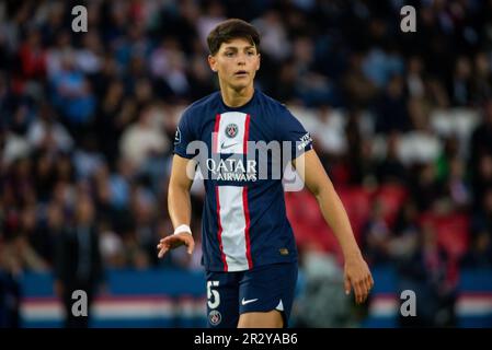 Paris, France. 21st mai 2023. ELISA de Almeida de Paris Saint Germain réagit lors du championnat féminin de France D1 Arkema football match entre Paris Saint-Germain et Olympique Lyonnais (Lyon) sur 21 mai 2023 au Parc des Princes Stadium de Paris, France - photo Antoine Massinon/A2M Sport Consulting/DPPI crédit: DPPI Media/Alay Live News Banque D'Images