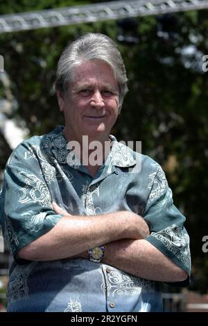 Brian Wilson, des Beach Boys, organise un appel photo avant que son concert en direct ait lieu le 5 janvier 2008, dans le cadre de la soirée d'ouverture du festival annuel de Sydney, qui a lieu du 5-26 au 18 janvier. Hyde Park, Sydney, Australie. 03.01.08. Banque D'Images