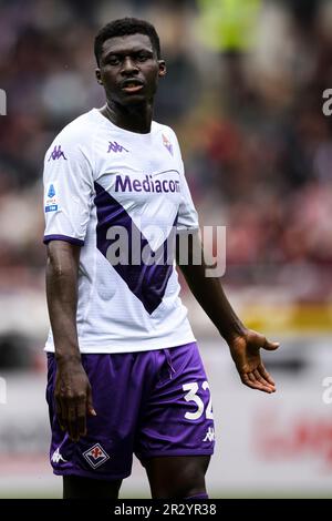 Turin, Italie. 21 mai 2023. Alfred Duncan, de l'ACF Fiorentina, semble abattu lors du match de football de Serie A entre le Torino FC et l'ACF Fiorentina. Credit: Nicolò Campo/Alay Live News Banque D'Images